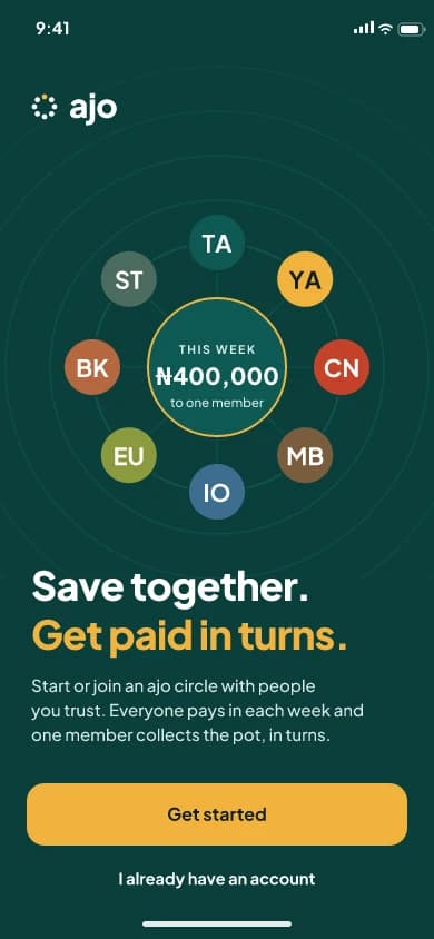 Ajo: Savings Circles: Welcome