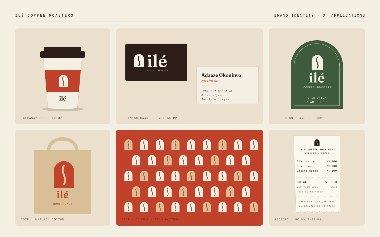 Ilé Coffee Roasters: Applications