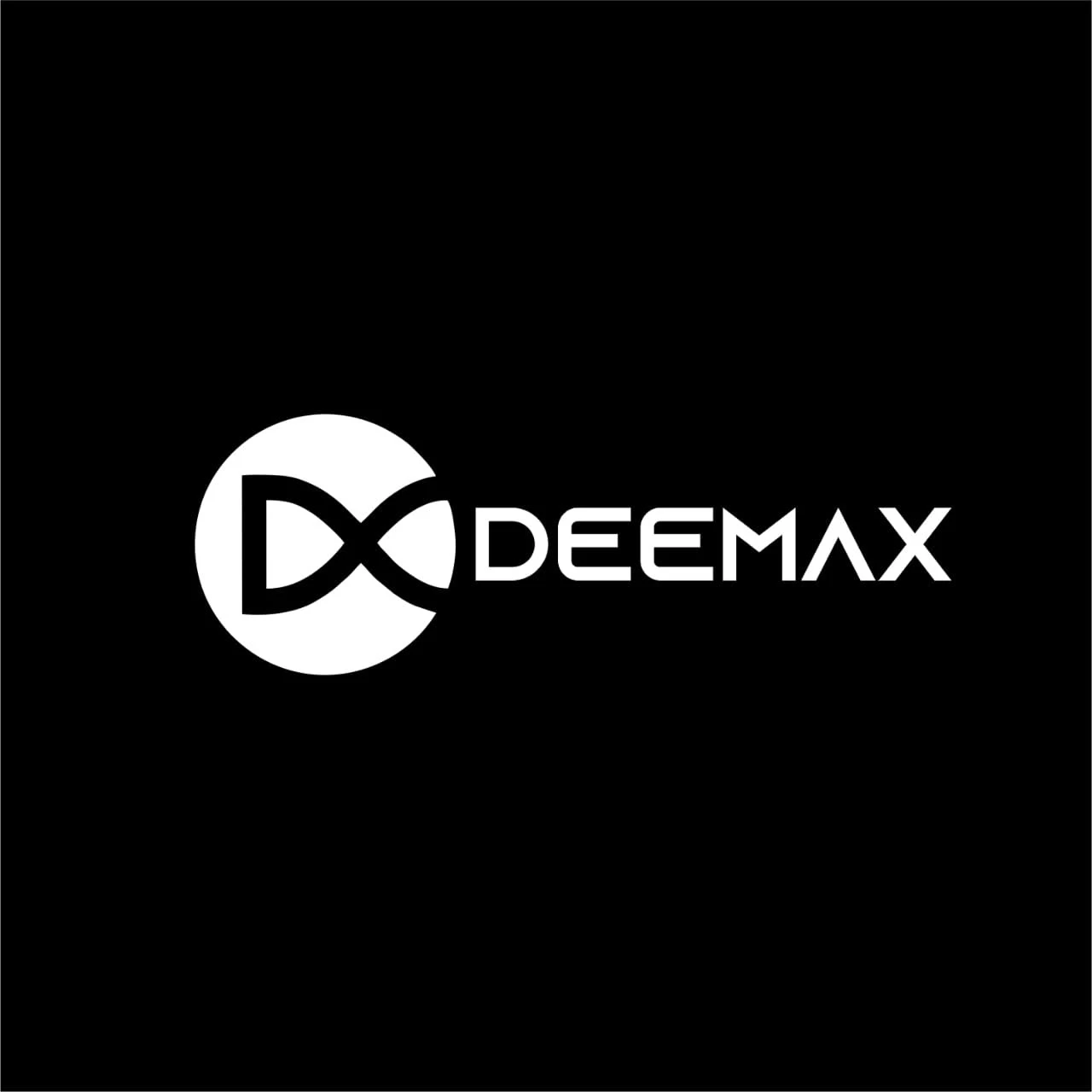 Deemax Logo & Poster: Logo reversed