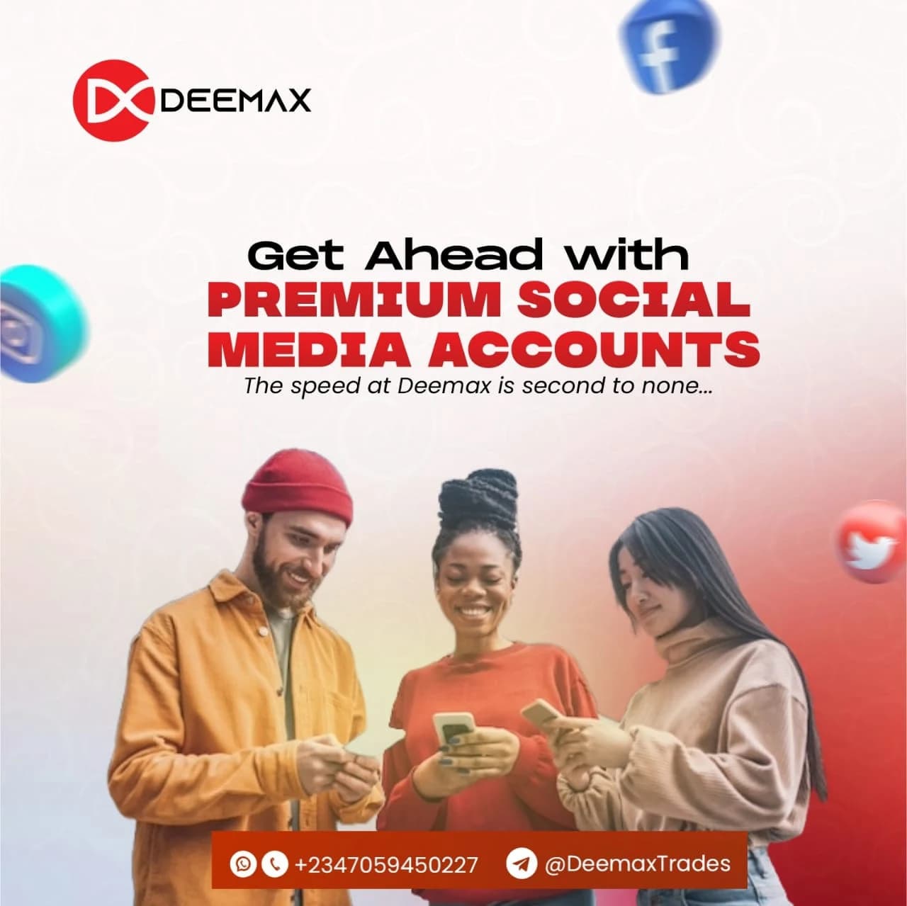 Deemax Logo & Poster: Launch poster